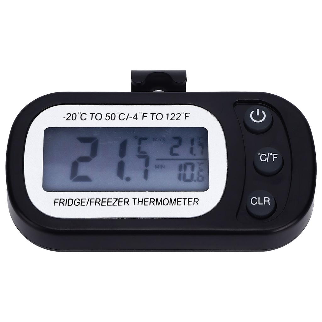 Freezer Thermometer Minus20 To 50 Celsius Large LCD Display Refrigerator Thermometer IPX3 Waterproof