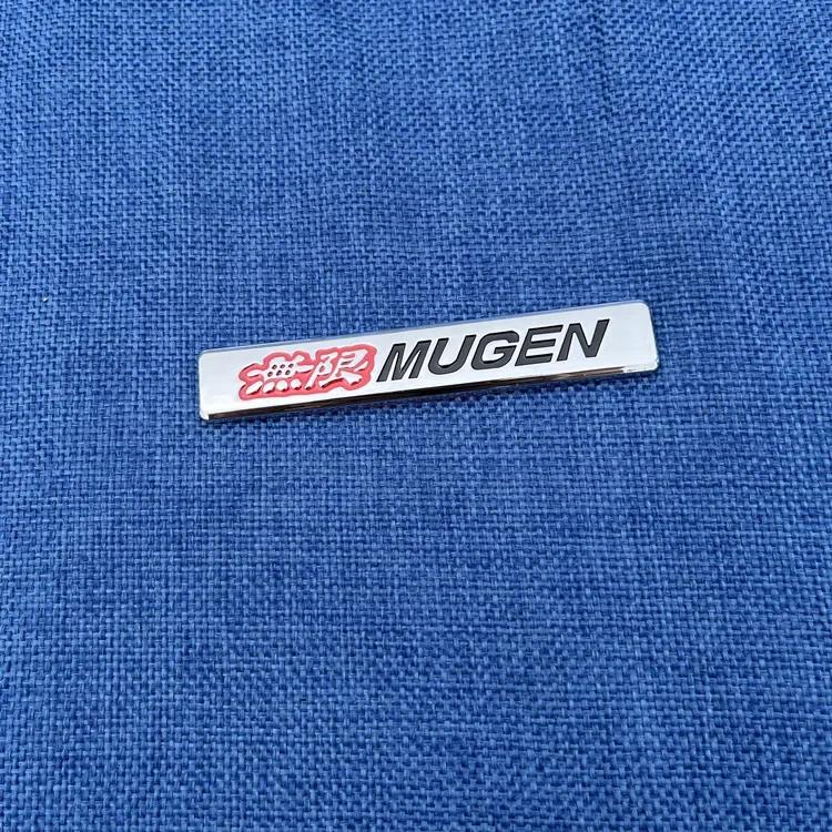 3D Metal Car Sticker Mugen Logo Fender Rear Trunk emblem Badge Sticker for Honda MUGEN POWER Fit Civic Type R Accessories