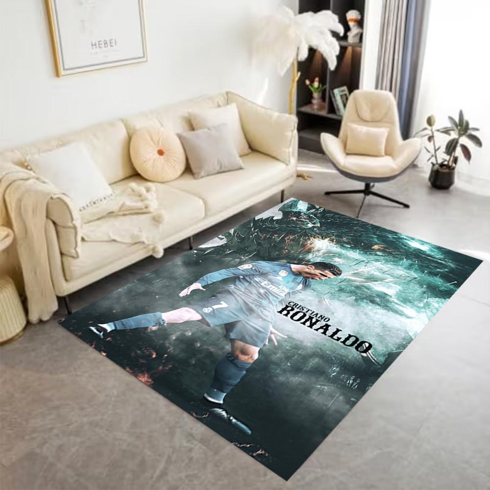 Ronaldo's Legendary Journey Area Rug Design for Hallway Bedrooms Dormitory Entryway Antislip Carpet Decorate Offices Best for Christmas