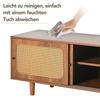 Schuhschrank 2 Türen verstellbare Ablage, Schuhregal Flur, Diele, Wohnzimmer, Schlafzimmer, Holzmöbel, Landhausstil, 104 x 40 x 48 cm, Nussbaum