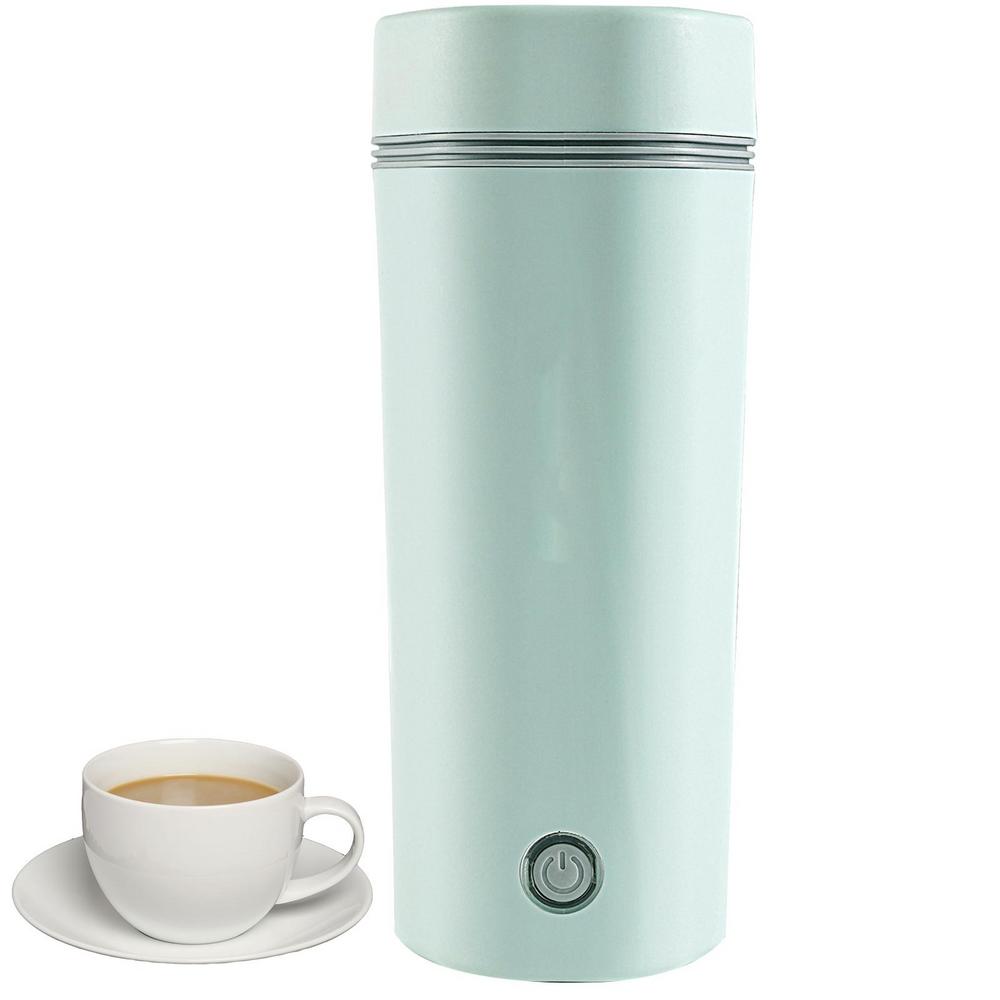 

350 мл 12 В автомобильный водонагреватель электрический автомобильный чайник нагревательная чашка дорожный электрический чайник быстрый водонагреватель с автоматическим отключением зелёный