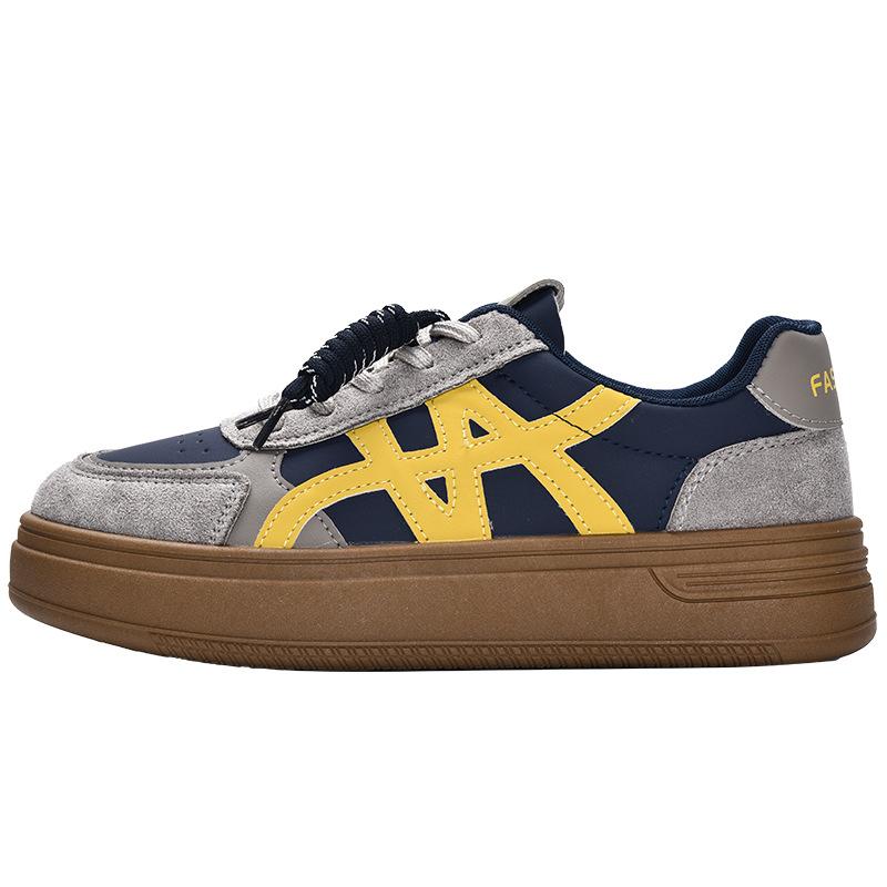 Dexun shoes girls 2025 new autumn casual platform heightening Forrest Gump shoes student niche retro board shoes trend