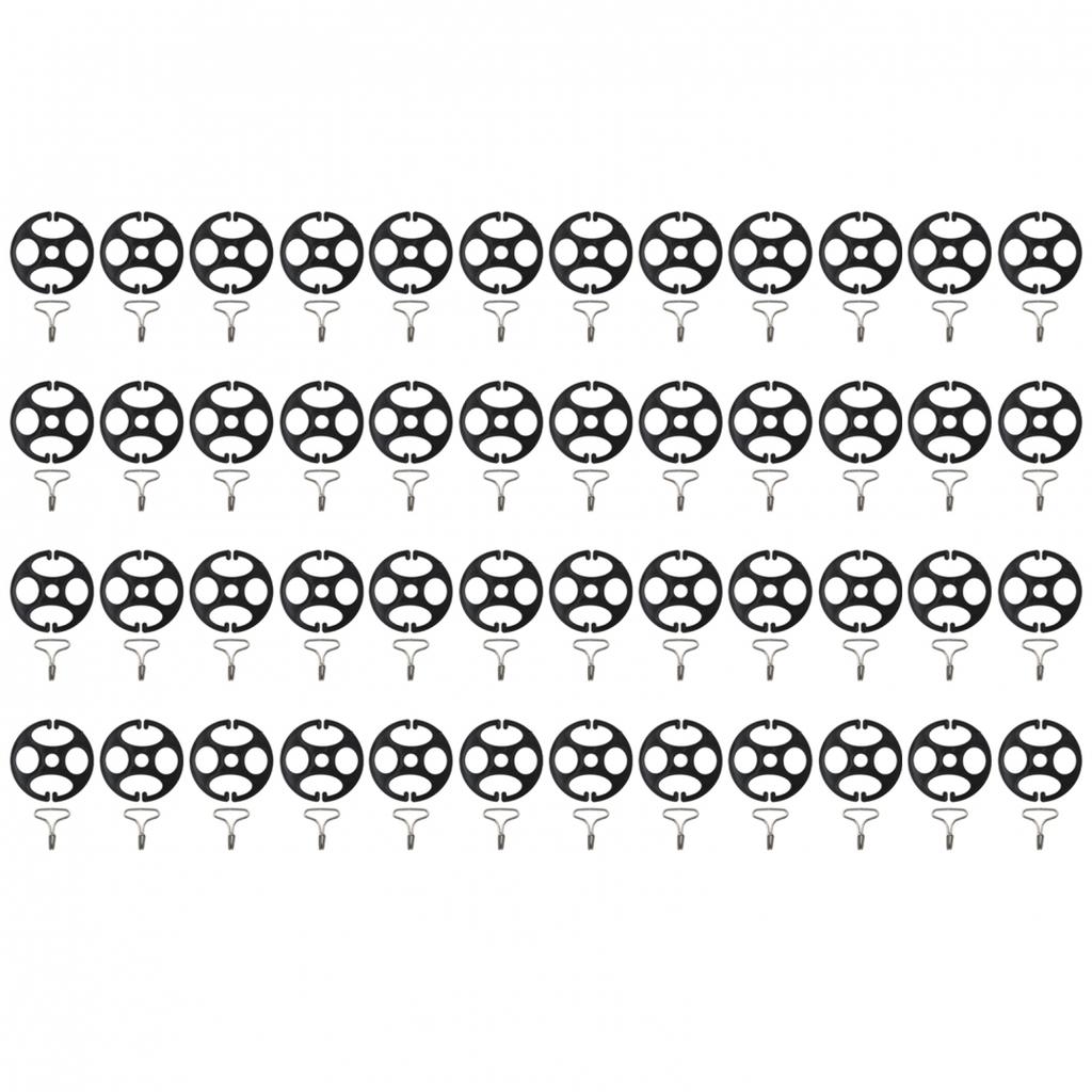 48Pcs Car Seat Cover Fasteners Metal Hooks Set for Secure Installation