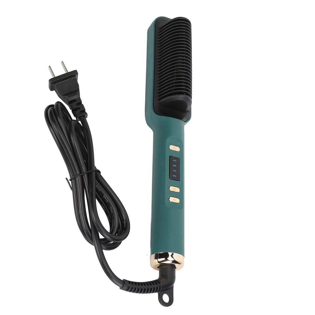 Kartáč na žehlení vlasů Negativní ionty 2 v 1 Horký hřeben na vlasy pro rovné kudrnaté vlasy