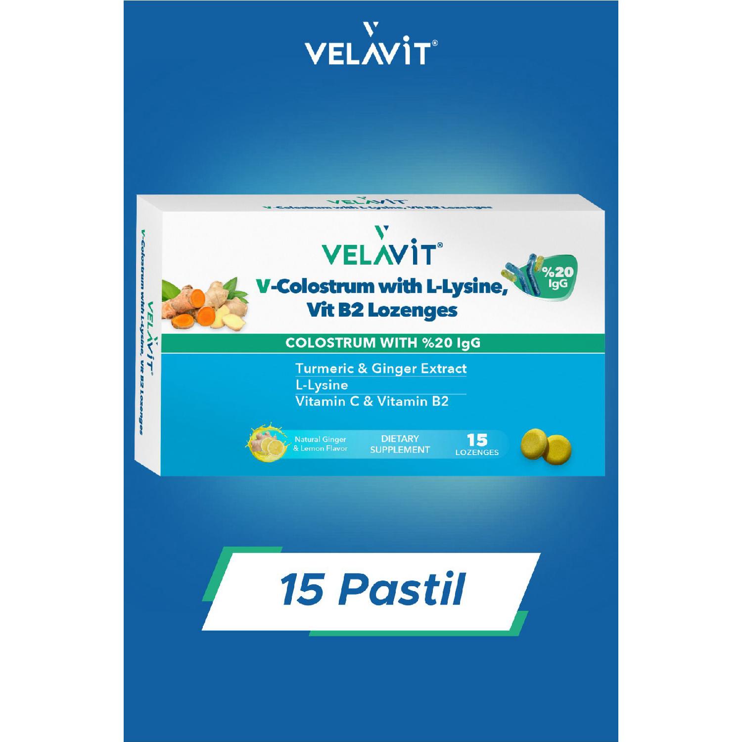 

V- Colostrum With L-lysine Vitamin B2 Lozenges 15 Funds