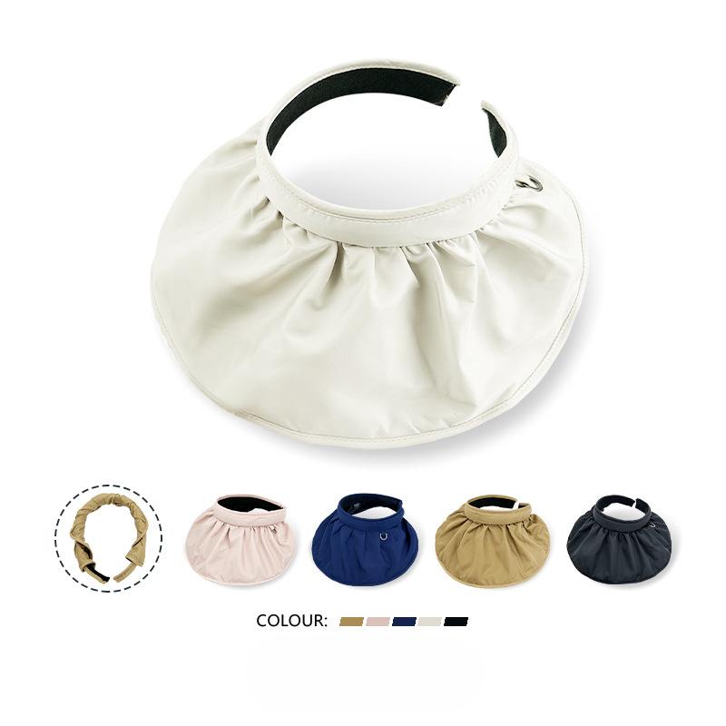 Sunscreen Shell Hat for Women In Summer New Empty Top Sun Hat Outdoor UV Beach Sun Hat