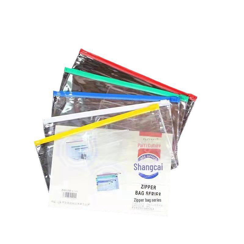 Transparent A4 Zipper Bag for Office & School Supplies