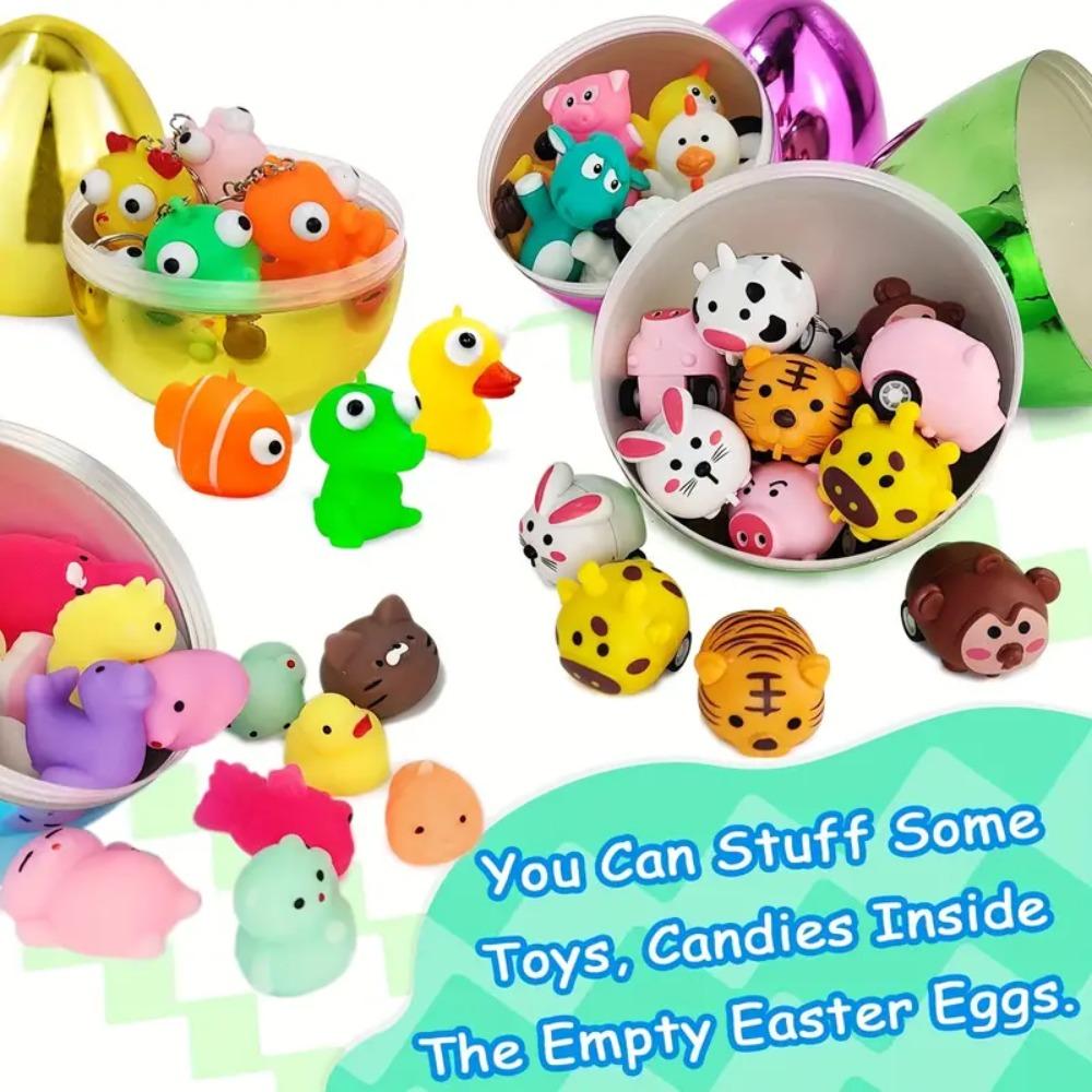 5pcs Empty Easter Egg Colorful Easter Decoration Surprise Toys Fillable Toy  Party