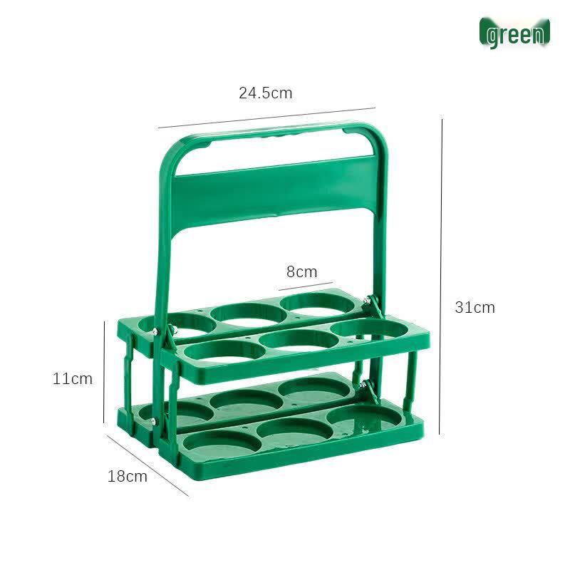 Portable Foldable 6-Bottle Beverage Carrier