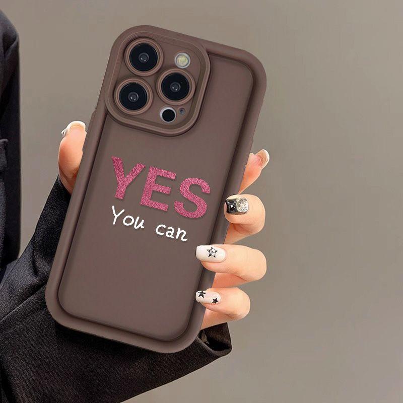 Simple letters for iPhone17/16 mobile phone case Apple 11 niche 14promax all-inclusive 12 soft case