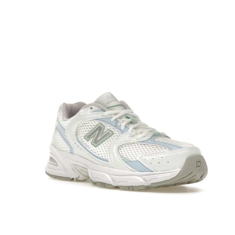 New Balance 530 Weiß Hell Chrom Blau Unisex Sneakers Clay-Ash MR530PC