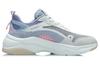 Li Ning Cushioning Slip Resistant Abrasion Resistant Low Top Casual Shoes Women's Gray White AGCR326-3