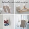 Home Multifunctional Hook Kitchen Pot Lid Cup Paper Towel Roll Hanging Rack Wall Free Punch L-Shaped Large Storage Hook