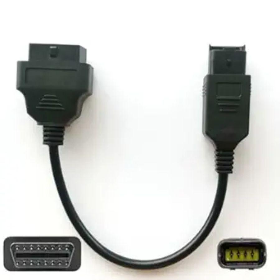 OBD 4 Pin Diagnostic Adapter, Motorcycle OBDII DDA Can-Bus Connector