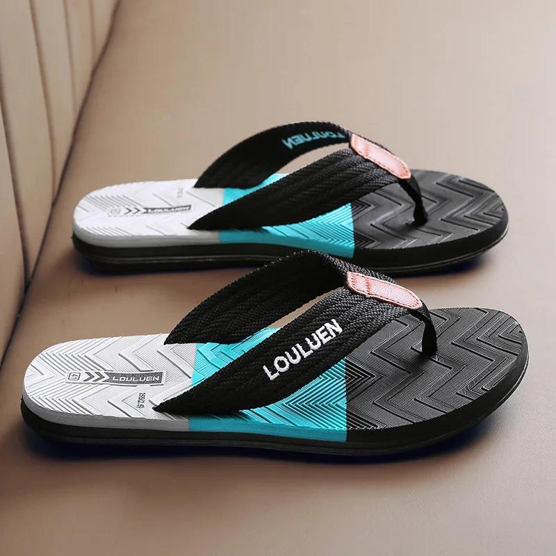 Fashion Summer Men's Slippers Outdoor Leisure Beach Flip Flop Men's Flip Flop Clip Foot Sandal Plus Size 39-45