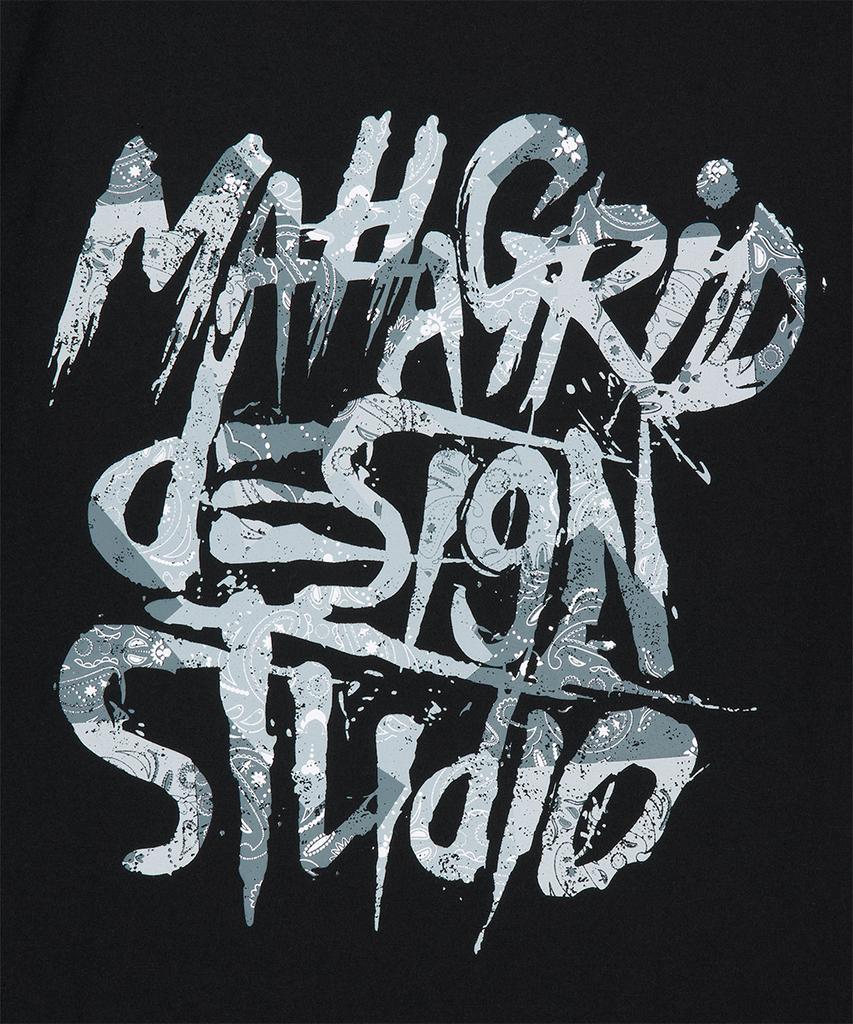 MAHAGRID Paisley Slash Logo Tee Black(Mg2Gmmt523A)