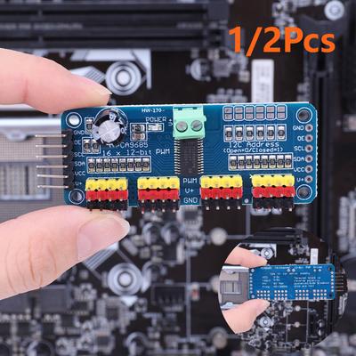 Contrôleur de Robot PCA9685, Interface IIC, 16 canaux, 12 bits, PWM, carte de pilote de servomoteur, contrôleur pour Robot Arduino/Raspberry Pi