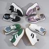 Damen Sommer Netz-Sneaker - Atmungsaktive Schnürschuhe mit dicker Sohle zum Gehen, Runde Zehenpartie, Leichte Sportschuhe