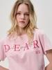 SORRY, TOO MUCH LOVE Dear Me Short Sleeve T-Shirt_Pink