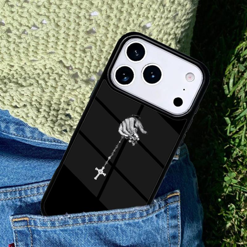 Cross on Bible Christian Catholic Phone Case Cover for IPhone 11 12 13 14 15 16e 17 Pro Max Coque for IPhone 17 Air
