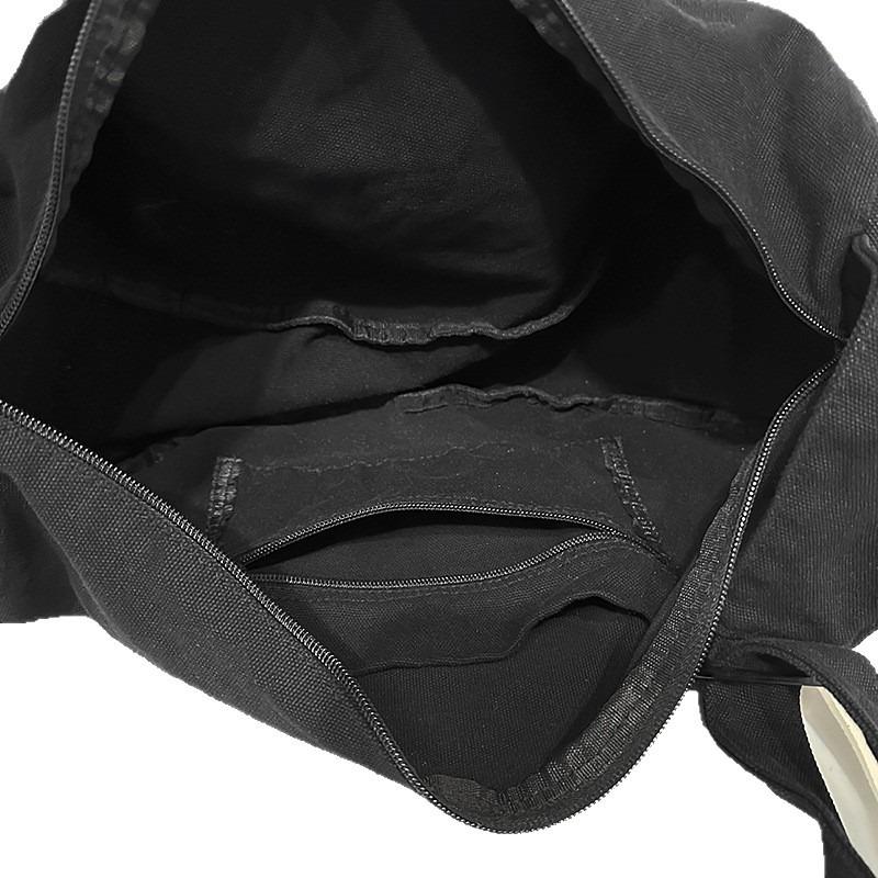 Bags niche lazy wind messenger bags women's casual versatile commuter shoulder bags men's class travel canvas bags
