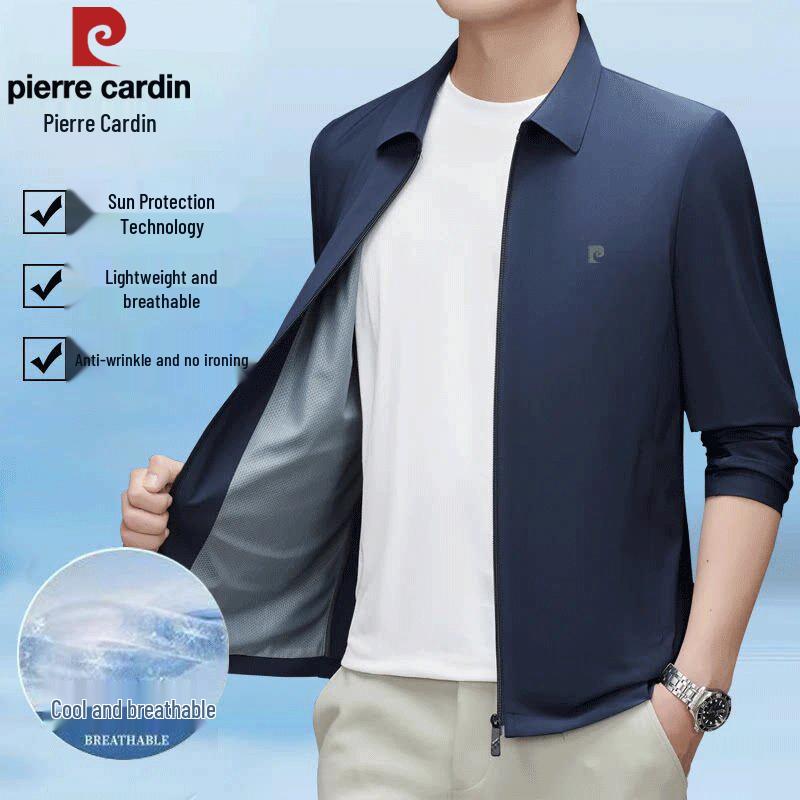 Pierre Cardin Leichte atmungsaktive Sonnenschutzjacke für Herren