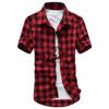 Plaid Shirt Summer Fashion Men's Short-sleeved Plaid Shirt