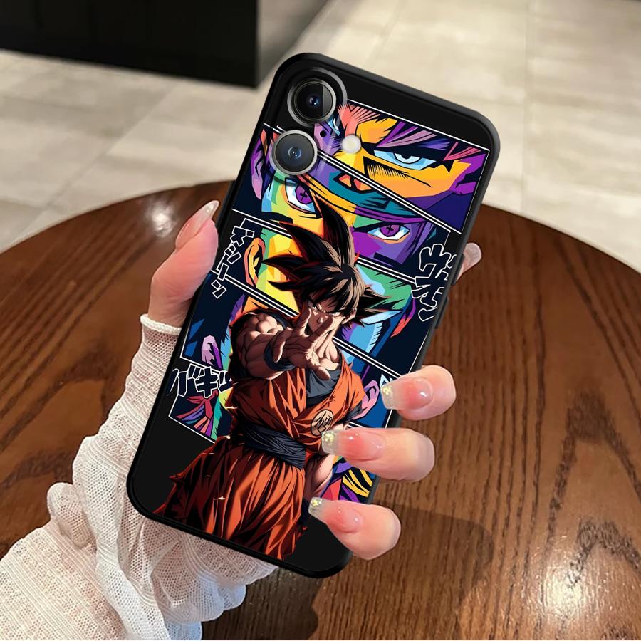 Dragon Ball Son Goku Case for iPhone 13 12 11 17 Pro Max 17Air XS Max XR 15 16 14 Plus 7 8 Black Soft Phone Cover
