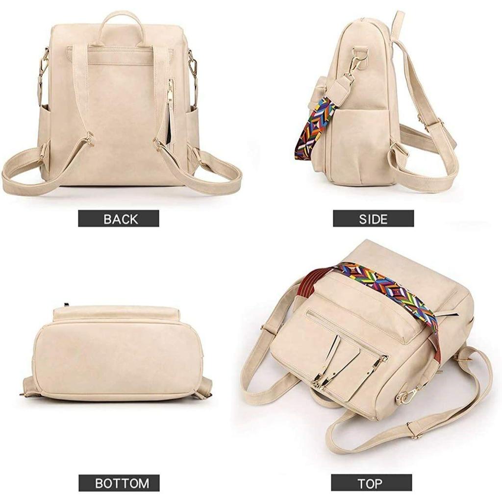 Umwandelbare Rucksack-Handtaschen aus Premium-Leder für Damen