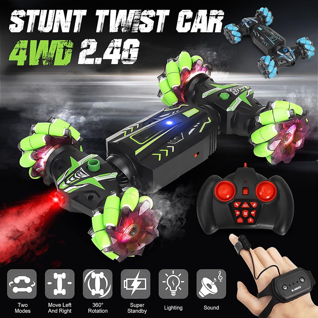RC Stunt Car Spary Remote Control Watch Gesture Sensor Electric Toy RC Drift Car 2.4GHz 4WD Rotation Gift for Kids Boy NEW