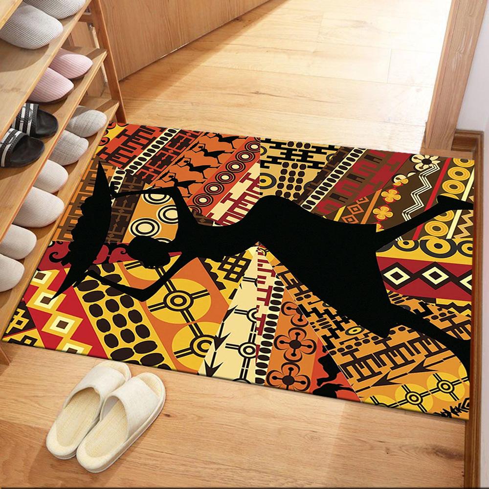African Cultural Heritage Floor Mats for Living Room, Bedroom and Room Decoration Are Suitable for Gifts.