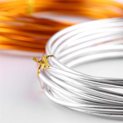 10m Handgefertigt DIY Oxidation Weicher Aluminiumdraht Anlaufgeschützt Weiche Silberfarbe Biegsamer Draht Bastelbedarf Metalldraht Mehrzweck