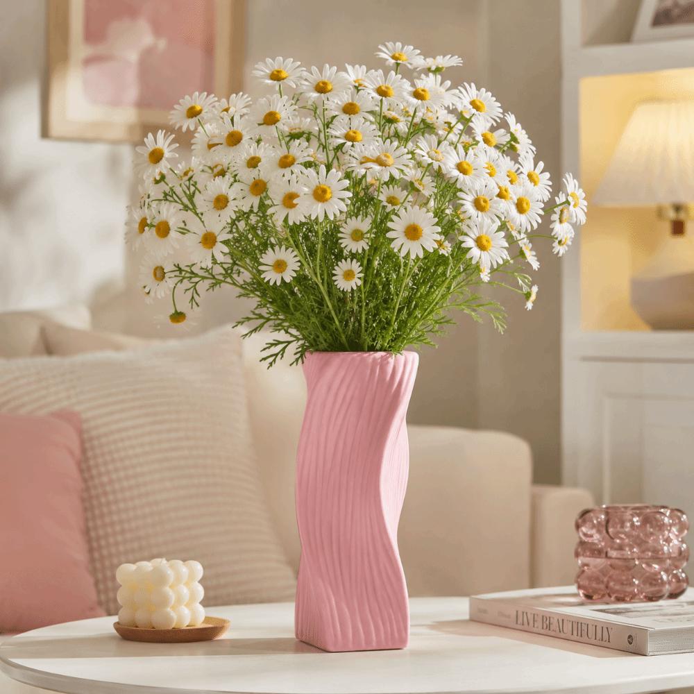 Twisted Design Flower Vase Home Decor Irregular Vases Pots Hydroponic Bottle Desktop Decoration