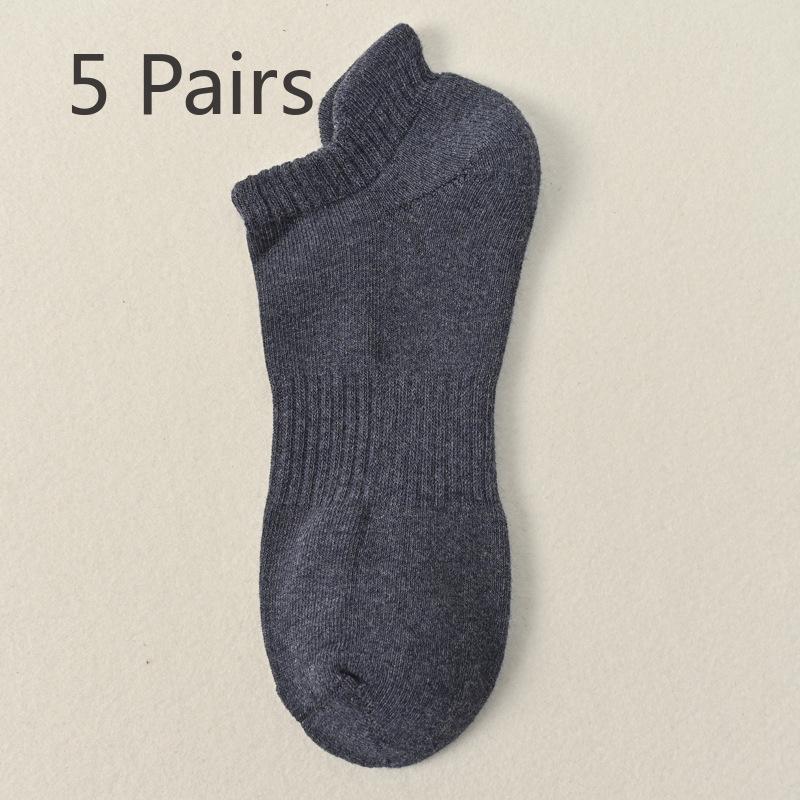 5 Pairs of Women's Autumn and Winter Thick Hair Ring Sweat Absorbent Sports Ear Lifting Ankle Socks