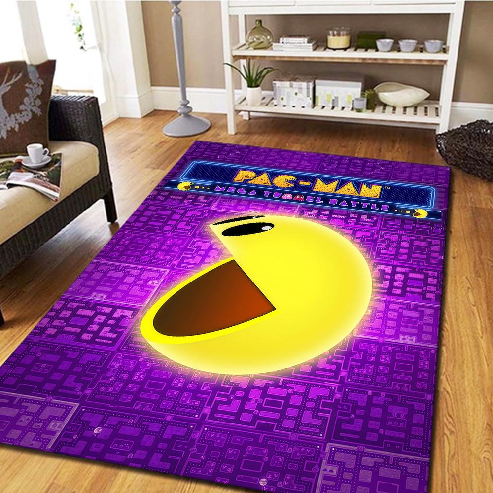 Tappeto da Pavimento Cartoon PAC-MAN, Tappeto Stampato Digitalmente Film, Tappetino Arredo Casa per Camera da Letto, Soggiorno -HYQ65