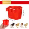 12pcs Feeder Cage Cups Hanging Chicken Water Cups Bowl with Hooks Rabbit Food Plastic Feeding Watering Supplies Pigeon Poultry