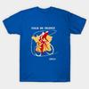 Men Black Print T-shirt Cycling Tour De France Vintage I No-Cut Transfer Paper Print Cotton Tshirt