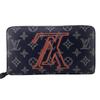 Louis Vuitton M62931 Zip Around Monogram Ink Monogram Zippy Organizer NM Purse Navy Monogram Women Used