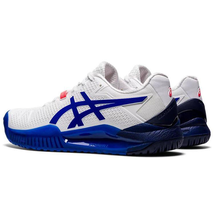 Asics Gel Resolution 8 White Lapis Lazuli Blue Women Sneakers 1042A072-107