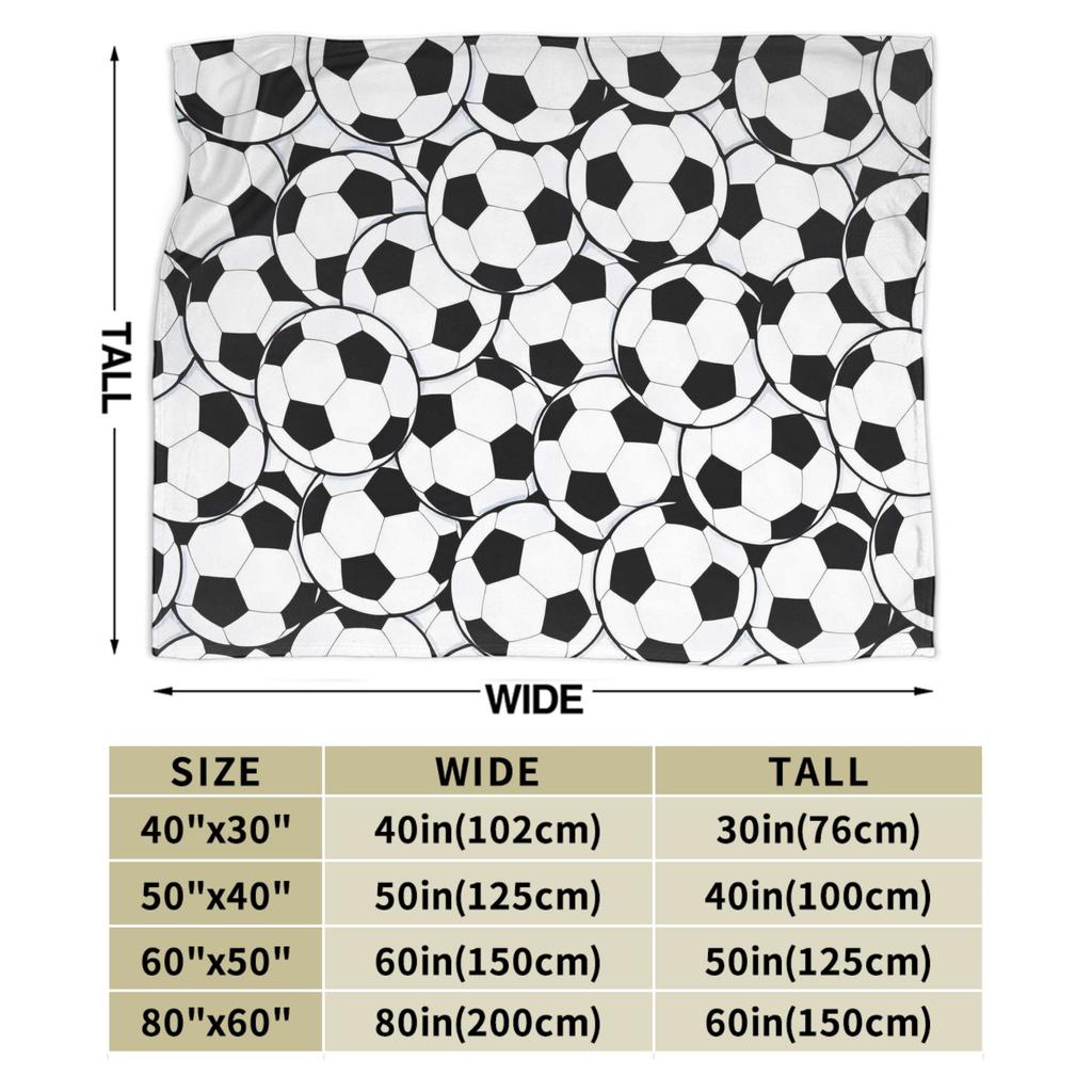 Football Pattern Soft Blankets Girls Boys Plush Throw Blanket Pattern Bedroom Flannel Bedspread Sofa Bed Cover