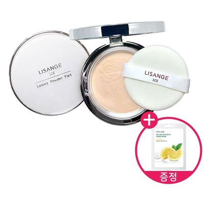 Lisange MX Luxury Powder Pact 20g 1 Pack, No. 01 (Clear Beige)