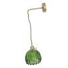 Vintage Wall Sconce with Green Glass Lampshade Wall Lighting Fixture for Bedside Bedroom Doorway