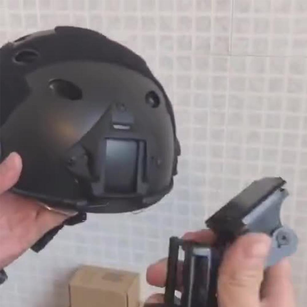 Black Tactical NVG Helmet Rhino Mount Bracket for PSV-7 or PSV-14 Night Vision