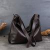 Johnature Genuine Leather Women's Bag Commuting Large Capacity Tote Bag Retro Lazy Shoulder Crossbody Bag