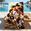 Star Performance Stylish Digital Printing Beach Towel Quickdrying Absorbent Blanket For Beach Pool Gym Travel