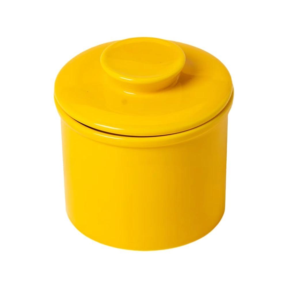 Sealed French Butter Crock Ceramic Butter Keeper Simple Butter Storage Container Cheese