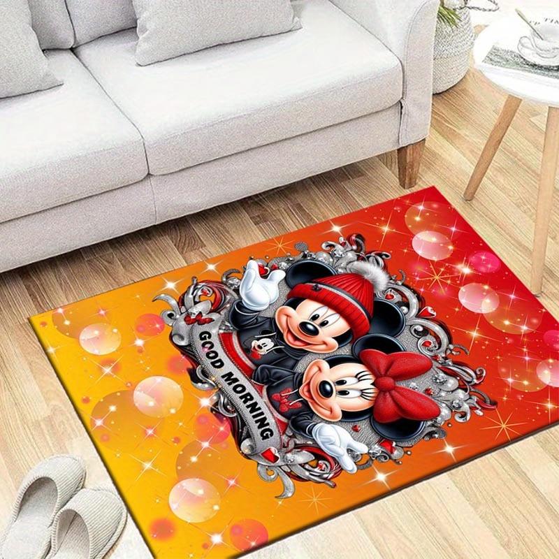 

1pc Mickey Pattern Area Rug Soft Flannel Floor Mat for Living Room,Office,Bedroom and Carpet,Sofa Coffee Table Floor Mat 60cm by 90cm