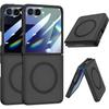 Applicable To Samsung ZFlip7 Folding Mobile Phone Case Zflip8 Matte Translucent Magnetic Protective Case All-inclusive Anti-drop Hard