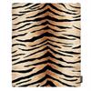 Realistic Tiger Skin Blankets Flannel Textile Decor Animal Print Skin Animal Portable Warm Throw Blankets for Bed Rug Piece King