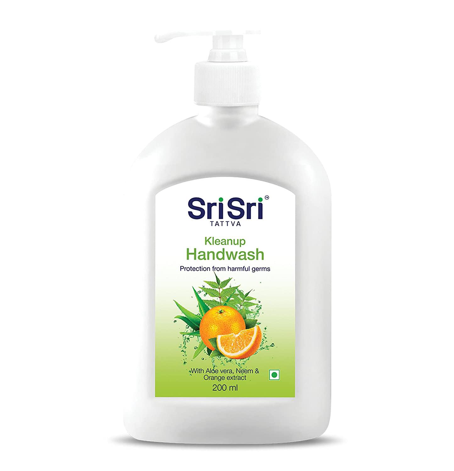 

Жидкое мыло с Алоэ вера, Нимом и Померанцем (200 мл), Kleanup Handwash, Sri Sri Tattva 5.8